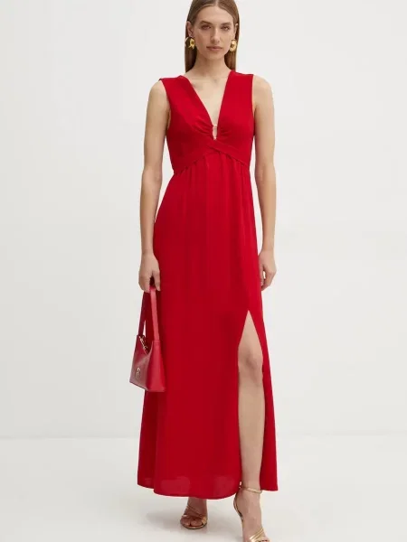 Morgan sukienka RCIL maxi rozkloszowana RCIL czerwony