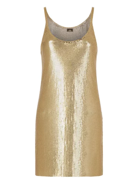 Rochie mini Rabanne de costum auriu