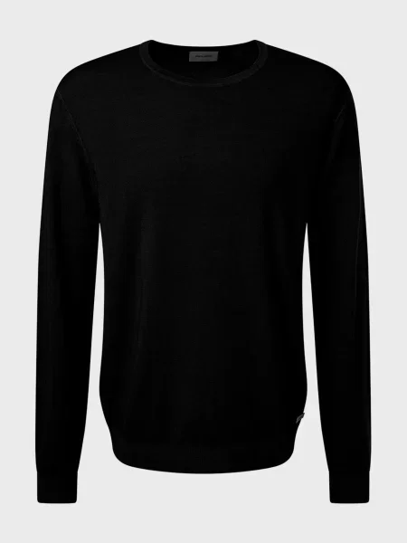 Шерстяной свитер Pierre Cardin черный