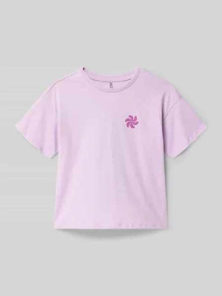T-shirt o kroju regular fit z czystej bawełny model SUN-VERAS' Only