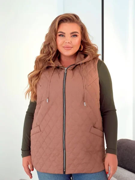 Жилет Uaclothes коричневый