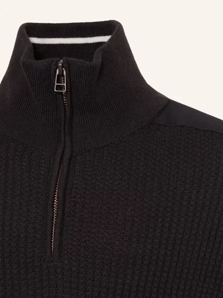 S.Oliver Red Sweter Typu Troyer schwarz czarny