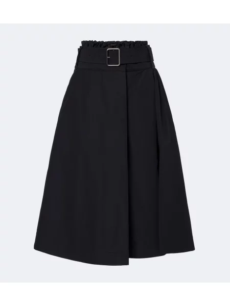 Cu centură fustă midi Loewe negru