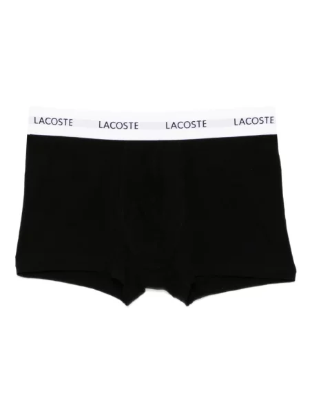 Разтягам чорапи Lacoste с автограф черно