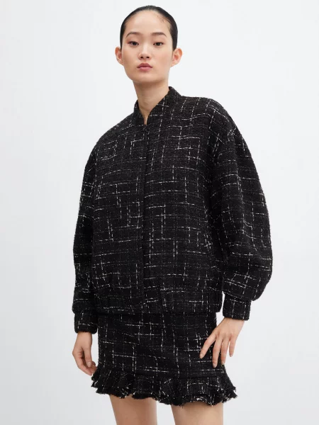 MANGO Dupla Бомбер чорний