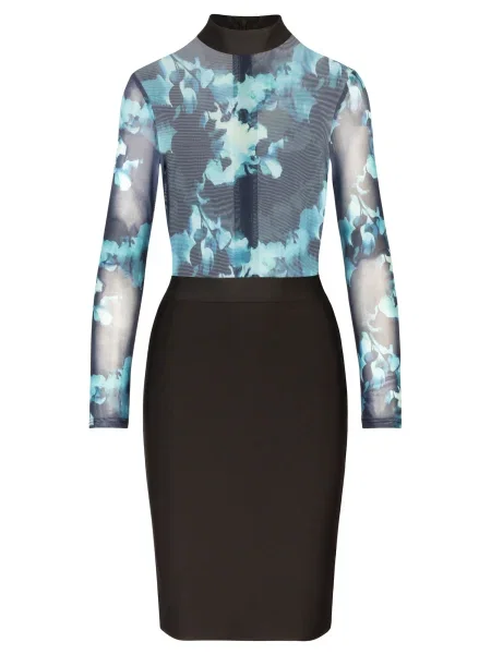 Kraimod Rochie mulate albastru / negru alb