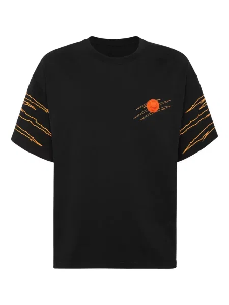 Tricou sport Plein Sport cu decolteu rotund negru