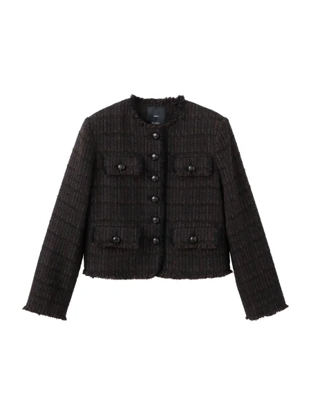 MANGO Geacă de primăvară-toamnă MONACO maro negru