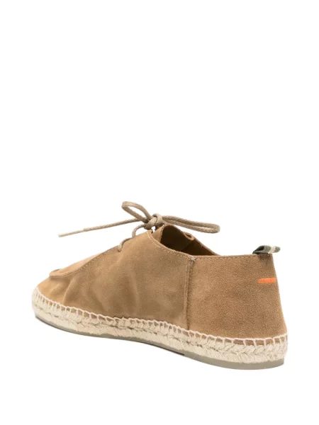 Fűzős csipkés espadrilles Castaner barna