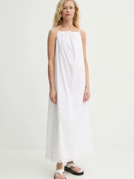 By Malene Birger sukienka ELIZABETH maxi prosta biały