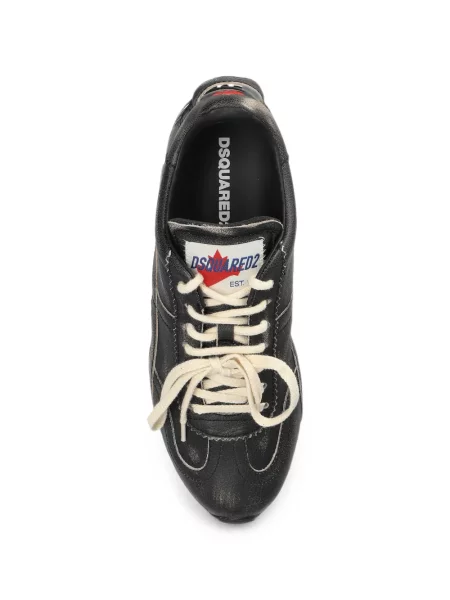 Sneakerși Dsquared2 din piele negru