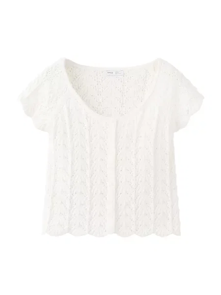 MANGO TEEN Geacă tricotată ONA murdar alb