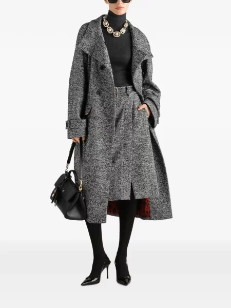 Fustă Dolce & Gabbana de lână gri