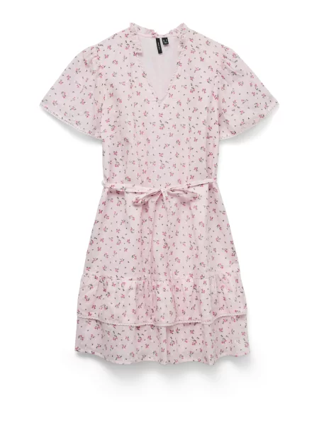 VERO MODA Letní šaty VMTRINE / pink / růžová zelená