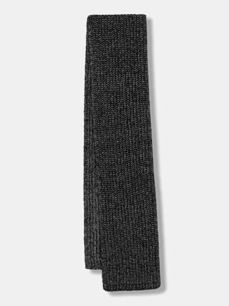 Šal z dodatkom volne Sisley črna