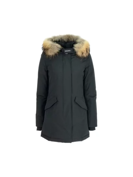 Parka Woolrich z futerkiem czarna