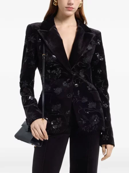Sacou Elie Saab cu paiete negru