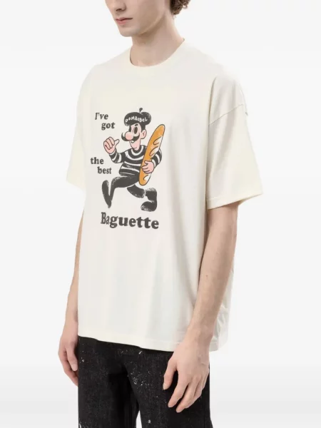 Tricou Domrebel cu imagine alb