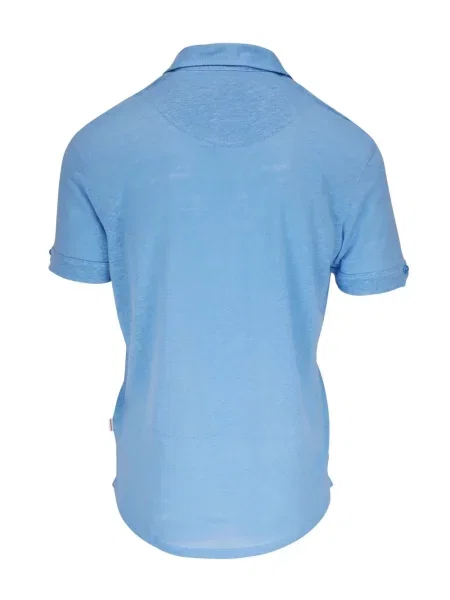 Λινό μικρός polo Orlebar Brown μπλε