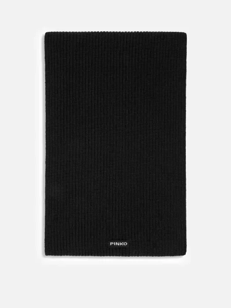 PINKO Шарф Віскоза/бавовна чорний