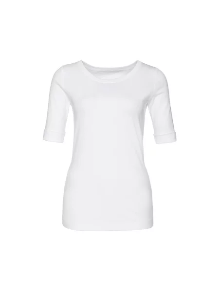 Koszulka Marc Cain z okrągłym dekoltem biała