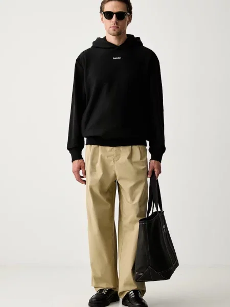 Calvin Klein hanorac cu glugă pentru bărbați cu negru