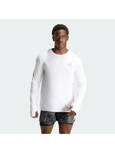 Tričko s dlouhým rukávem Running Essentials bílé