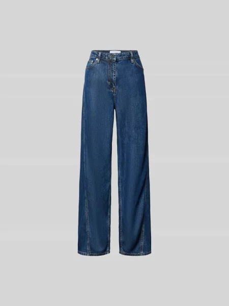 Jeans o kroju regular fit z czystego lyocellu Iro niebieskie