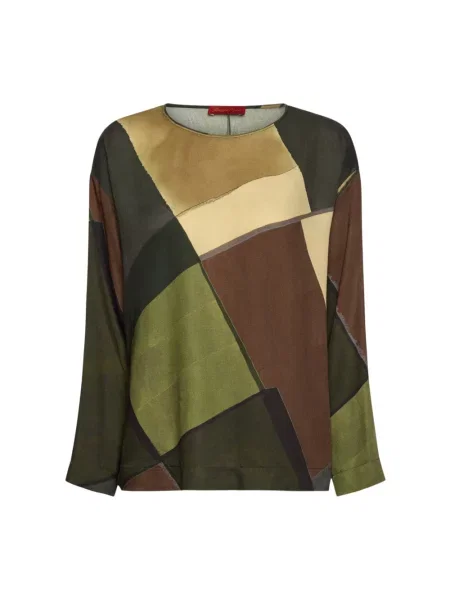 Satynowy top Elena Miro' zielony