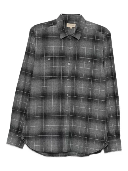 Kostkovaná košile Woolrich šedá