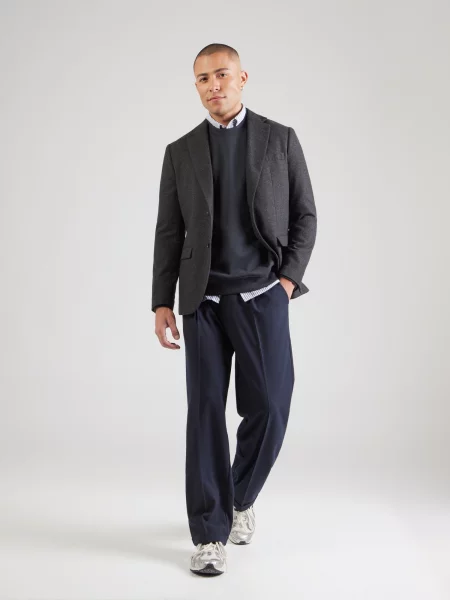Lyle & Scott Mikina tmavomodrá biela