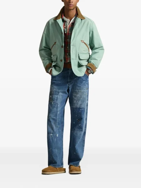 Șapcă Polo Ralph Lauren cu broderie din țesătură twill în carouri albastru