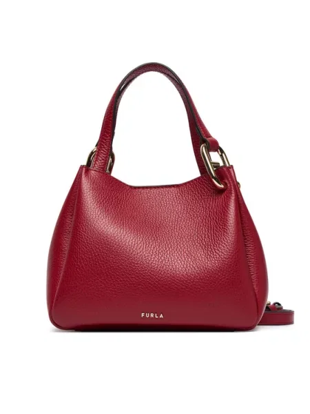 Shopperka Furla skórzana czerwona