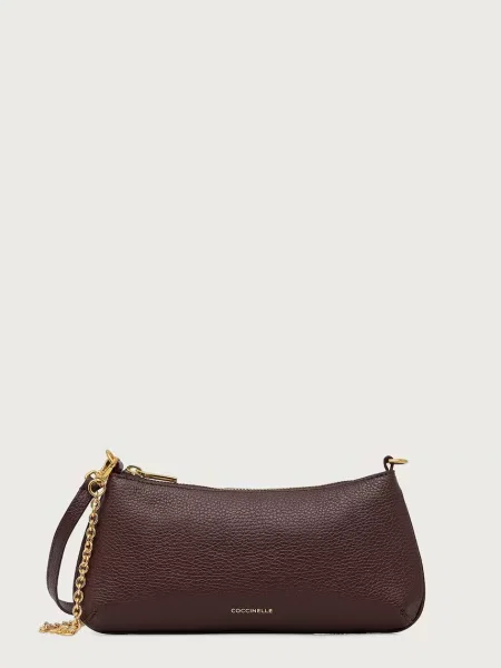 Geanta crossbody Coccinelle din piele violet