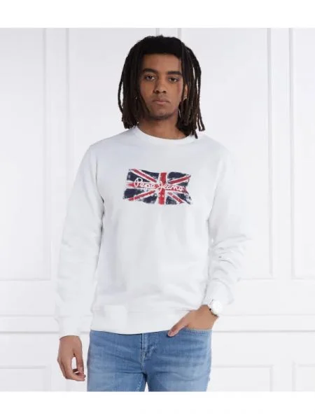 Pepe Jeans London Hanorac RUWAN alb