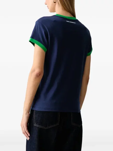 Tricou Karl Lagerfeld cu imagine albastru