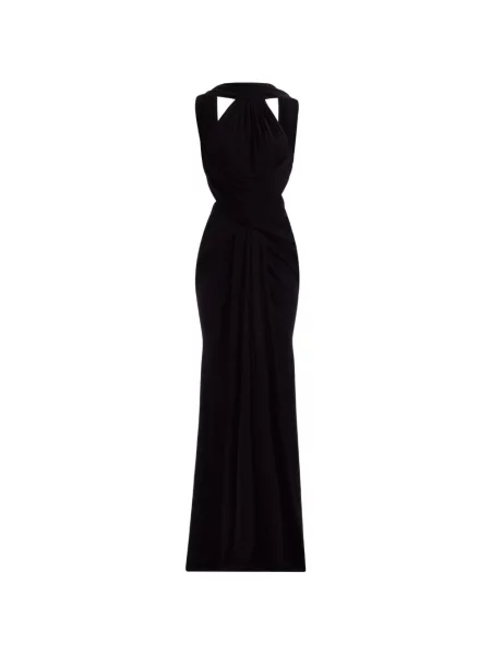 Rochie maxi Elie Saab drapată negru