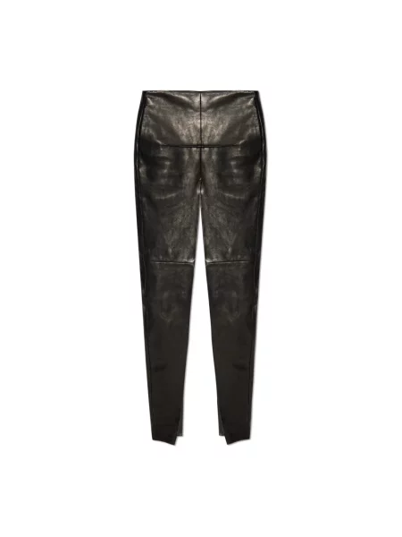 Spódnica skórzana Rick Owens czarna