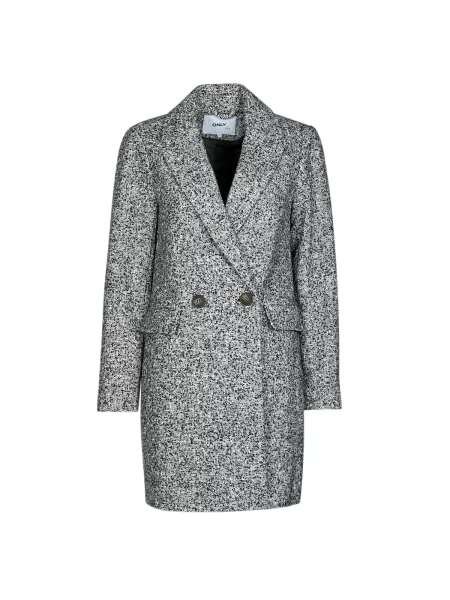 Volneni plašč Only siva