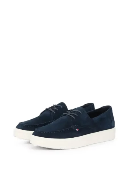 Szarvasbőr sneaker Tommy Hilfiger kék