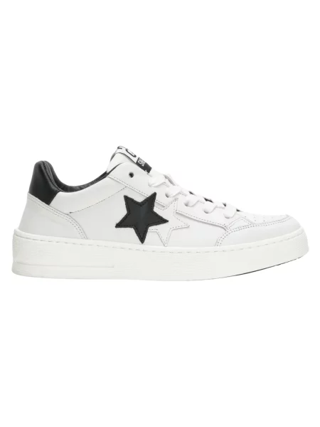 Sneakersy 2star zamszowe białe