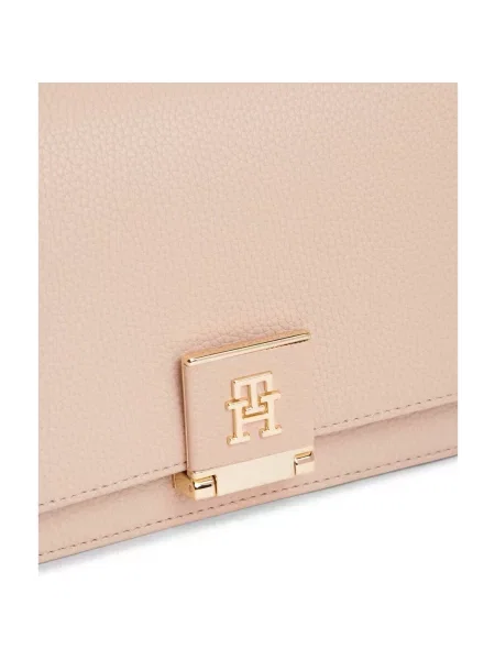 Tommy Hilfiger Kabelka Th Monogram Pebble Grain Crossbody Bag ružová