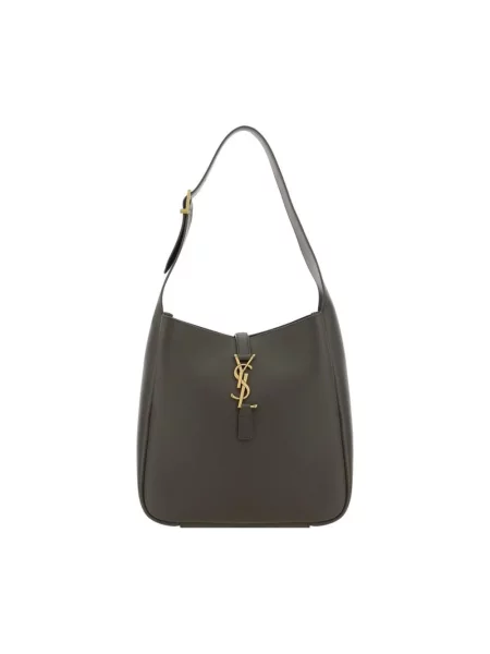Torebka Saint Laurent skórzana zielona