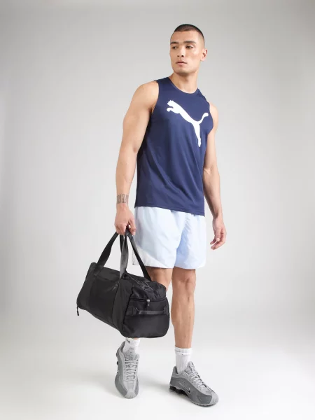 PUMA Funkčné tričko TAD ESSENTIAL námornícka modrá biela