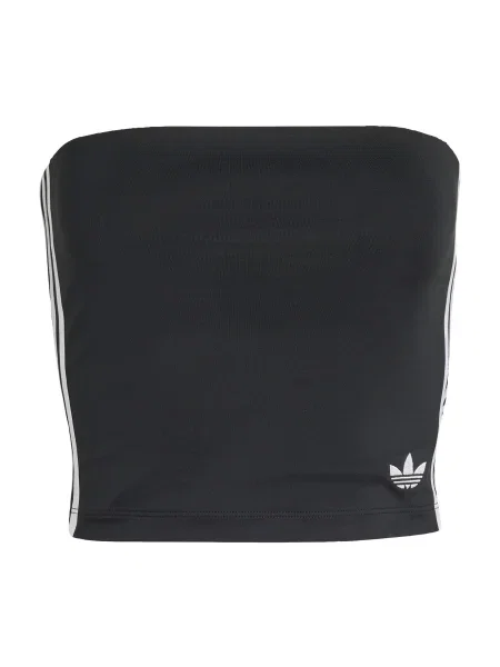 Pruhovaný vršek trubky Adidas Originals bílý