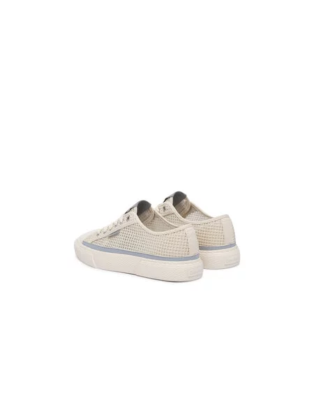 Tornacipő Calvin Klein Vulc Laceup Low Raffia bézs