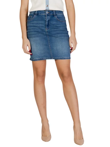 Fustă din denim Morgan De Toi albastru