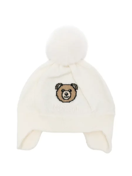 Czapka dziecięca Moschino biała