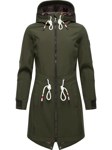 MARIKOO Funkčný kabát Mount Furnica kaki biela