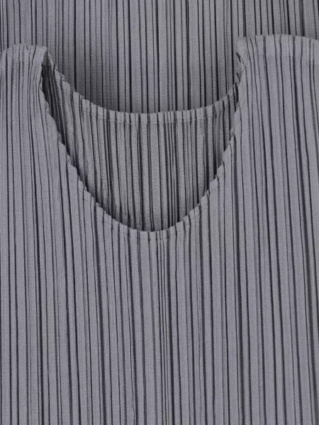 Rochie mini Pleats Please Issey Miyake gri
